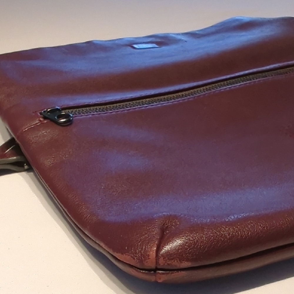 Skagen Burgundy Fold-Over Crossbody Bag - Picture 8 of 16